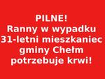 Z OSTATNIEJ CHWILI! Poważnie ranny w wypadku 31-letni Konrad potrzebuje krwi!