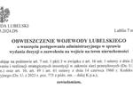 Obwieszczenie Wojewody