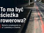 Czerwony pas znika z ul. Lubelskiej w Chemie. Miasto wskazało termin naprawy