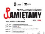 Chełm: obchody rocznicy Powstania Warszawskiego 1 sierpnia